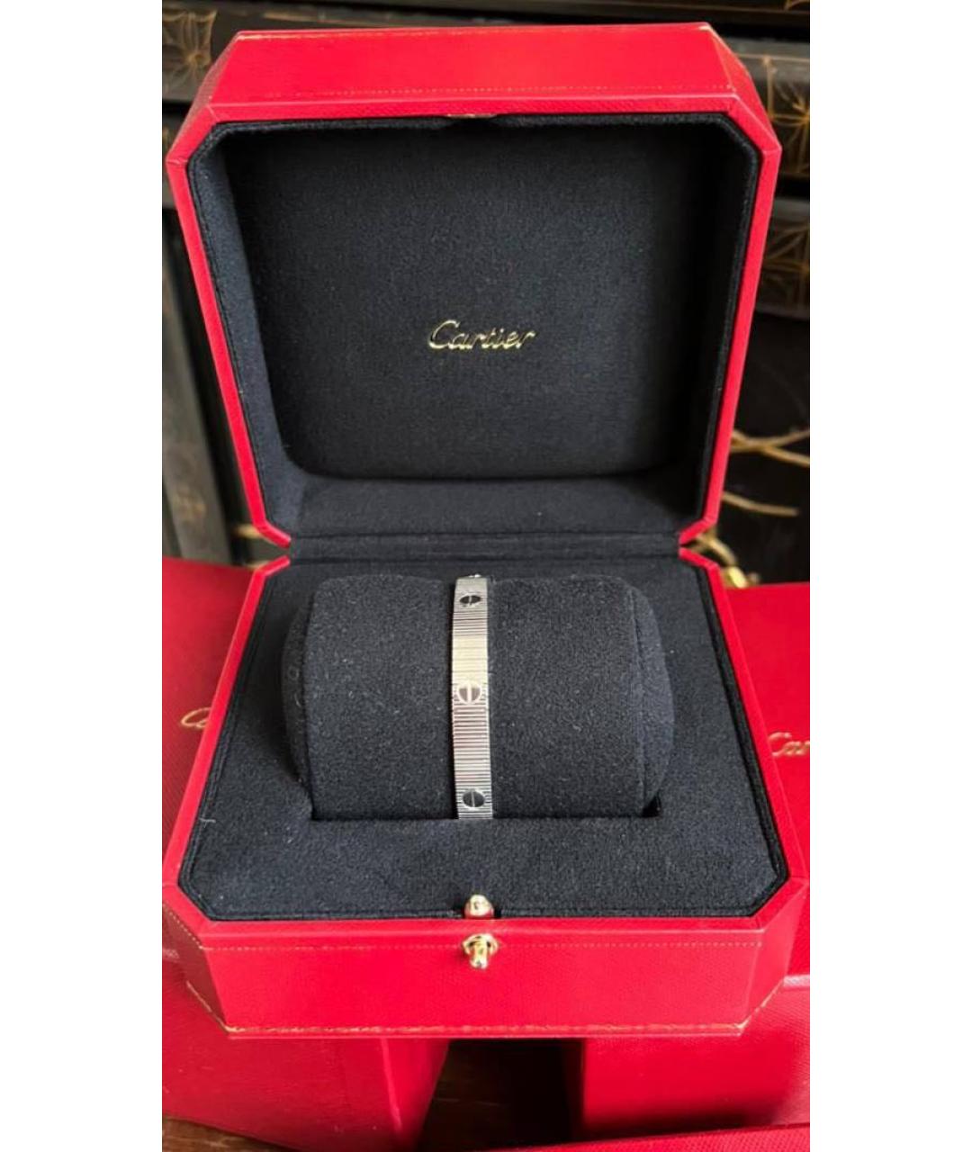 CARTIER Серебряный браслет из белого золота, фото 2