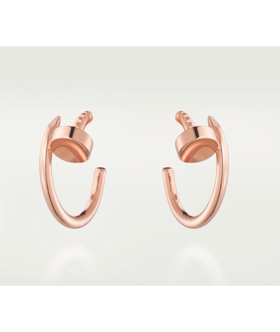 CARTIER Золотые серьги из розового золота, фото 7