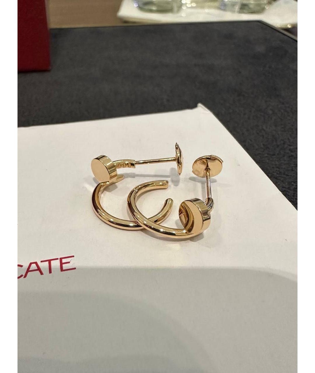 CARTIER Золотые серьги из розового золота, фото 5
