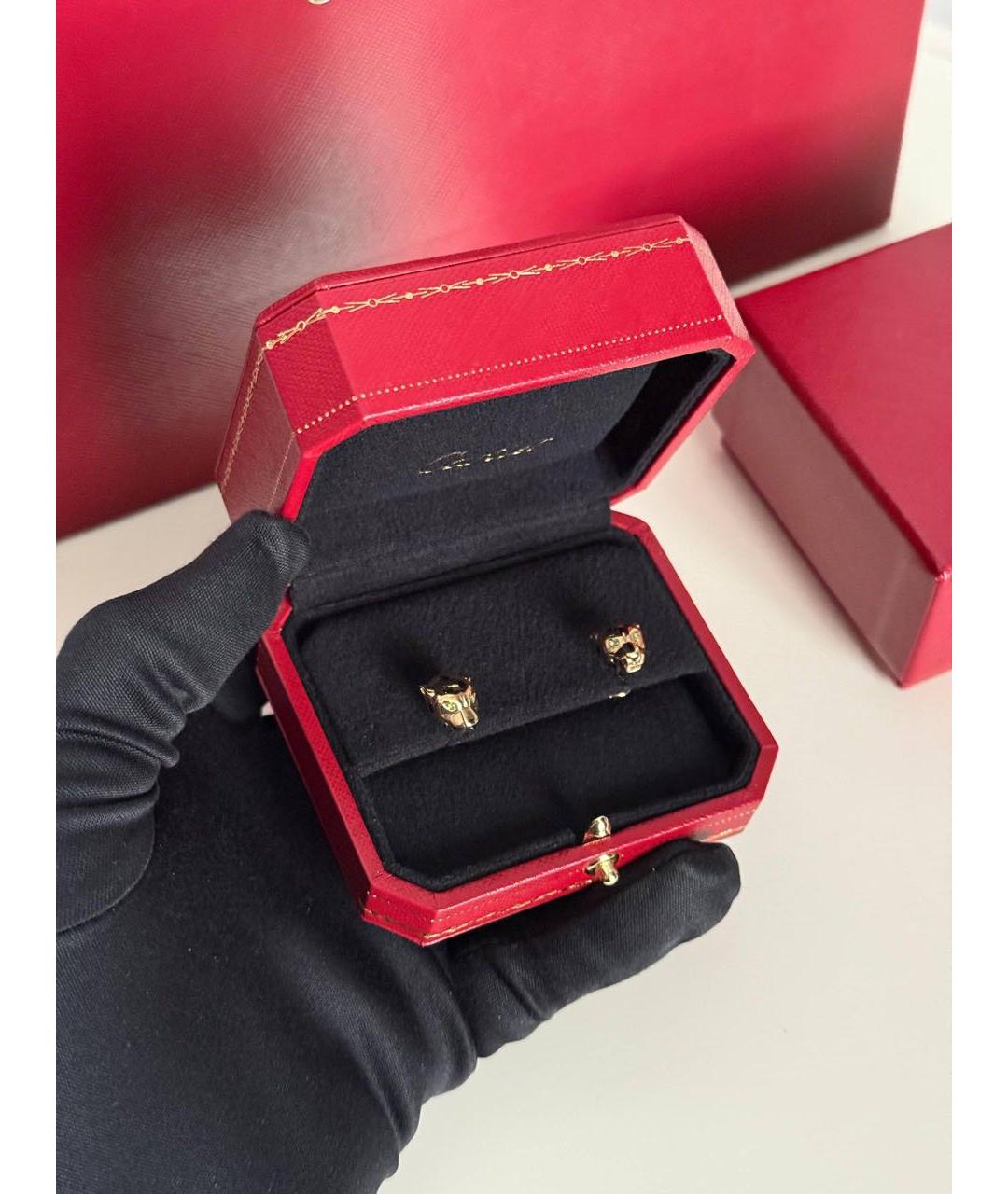 CARTIER Золотые серьги из желтого золота, фото 2