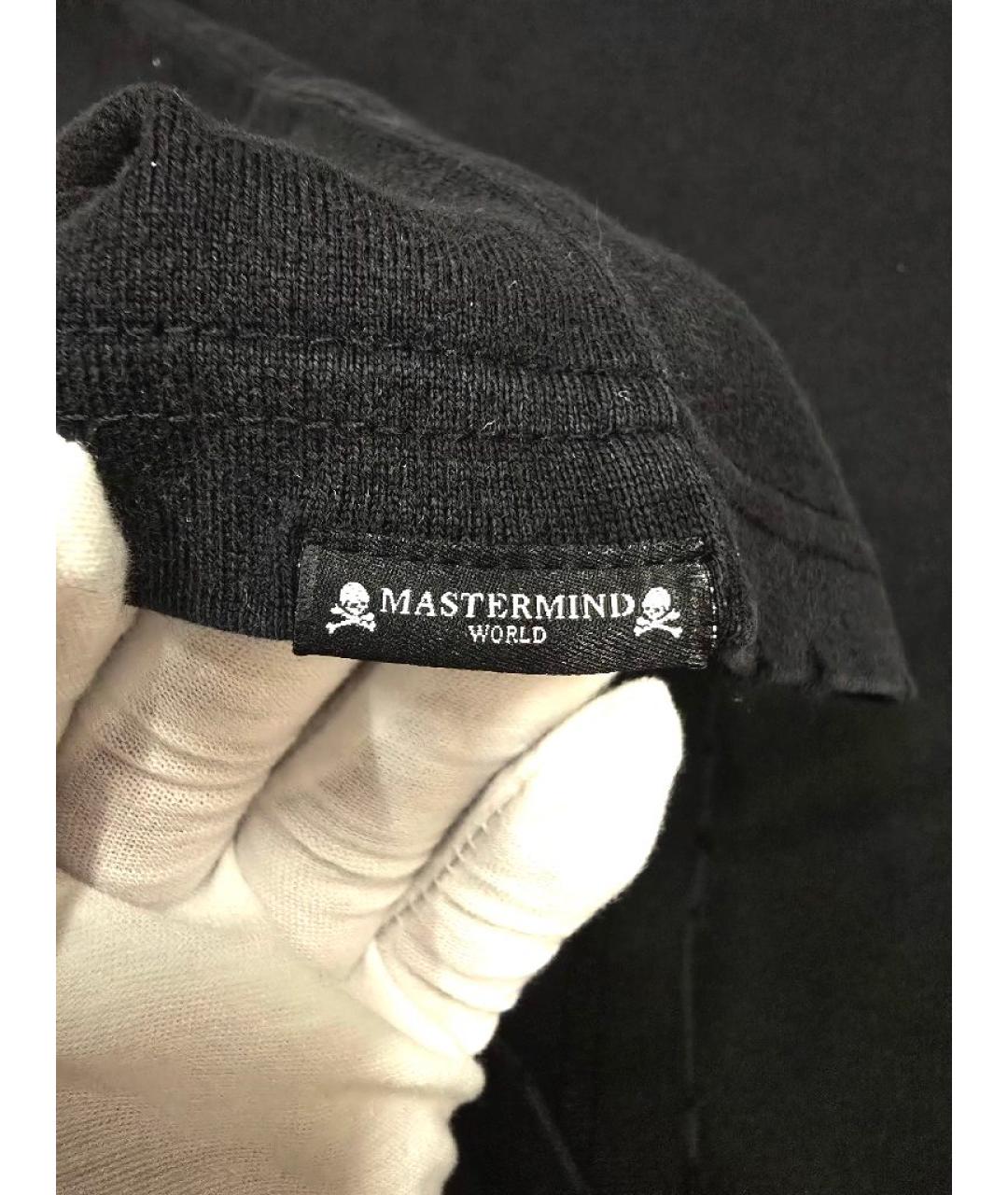 MASTERMIND JAPAN Черная хлопковая футболка, фото 7