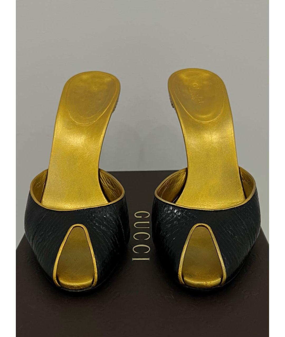 GUCCI Кожаные мюли, фото 3