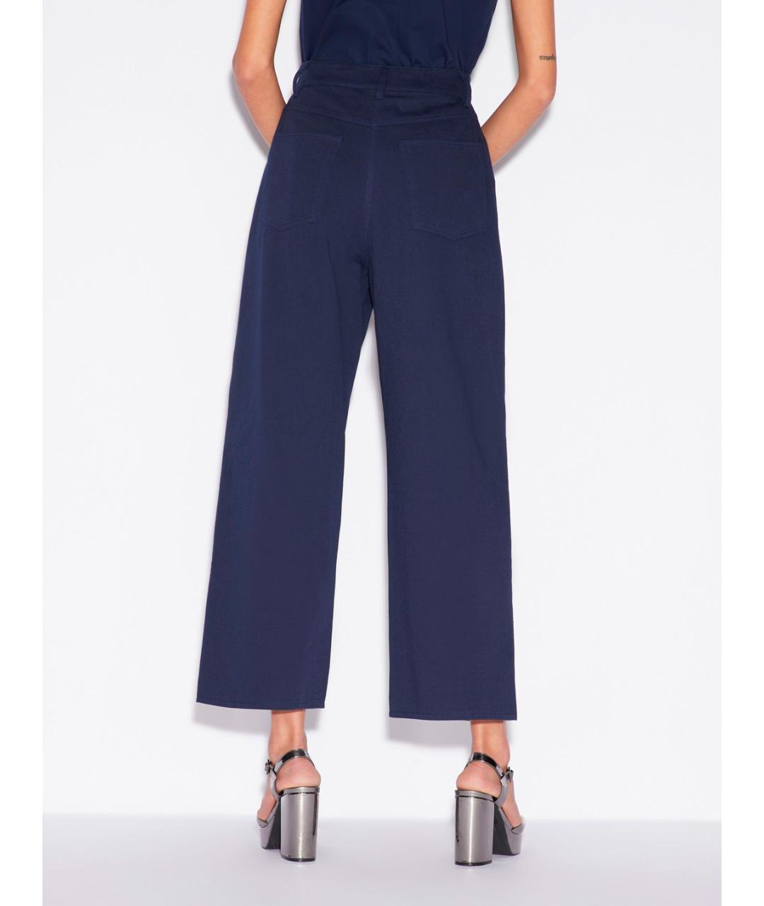 ARMANI EXCHANGE Темно-синие прямые брюки, фото 3