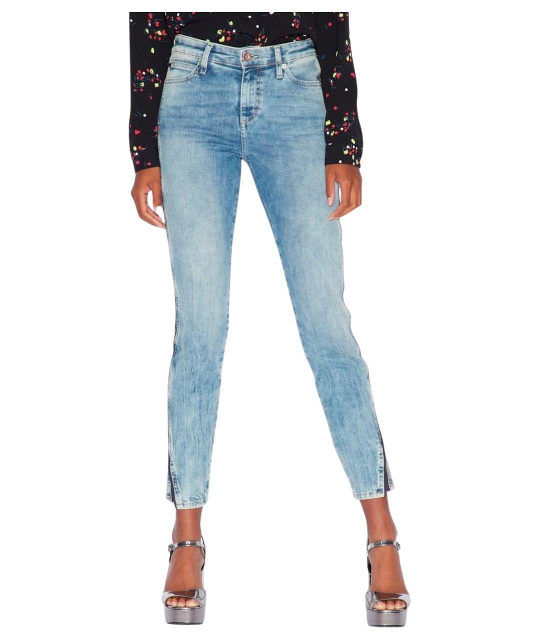 ARMANI EXCHANGE Голубые хлопковые джинсы слим, фото 1