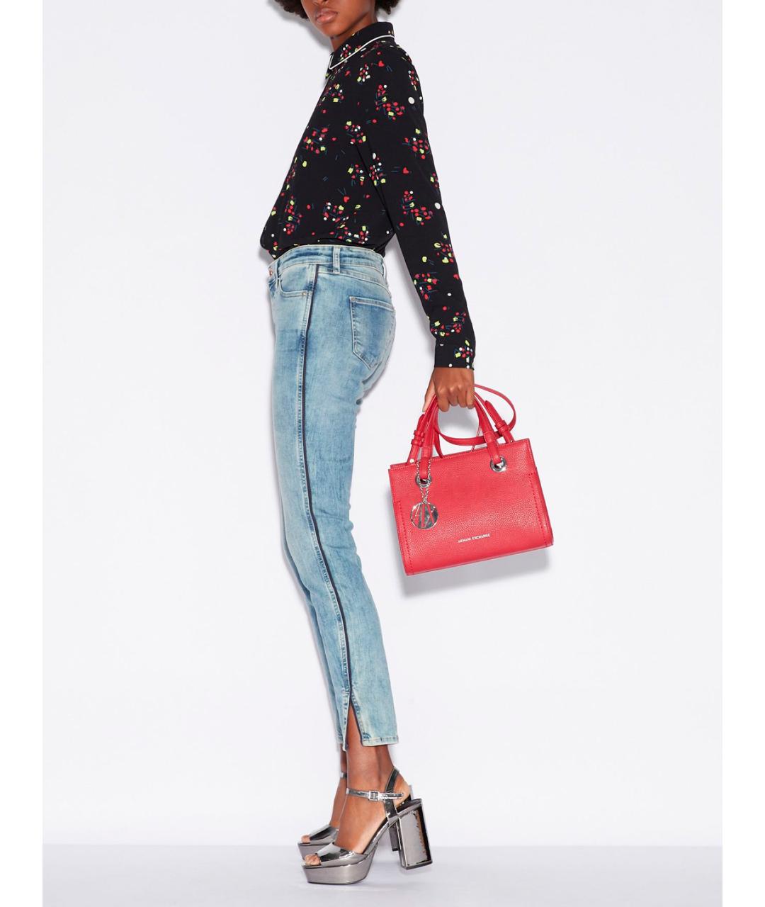 ARMANI EXCHANGE Голубые хлопковые джинсы слим, фото 2