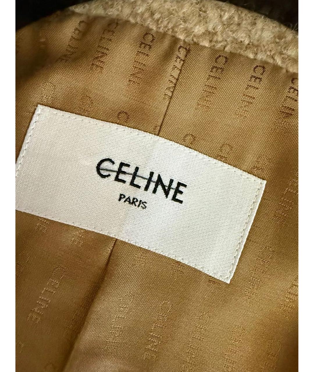 CELINE Коричневый шерстяной жакет/пиджак, фото 4
