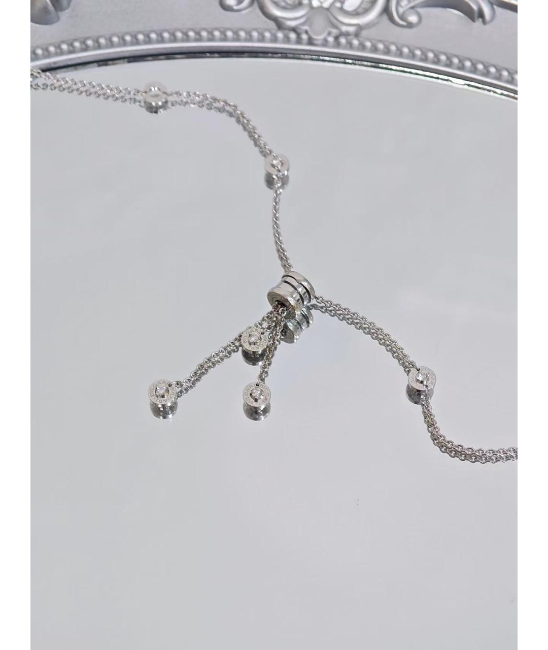 BVLGARI Серебряное колье из белого золота, фото 5