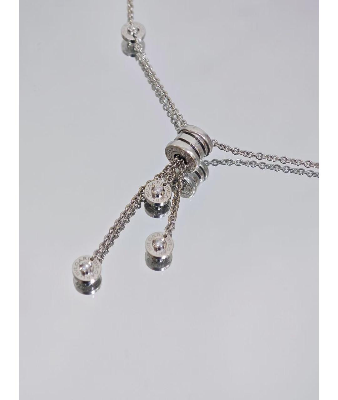 BVLGARI Серебряное колье из белого золота, фото 4