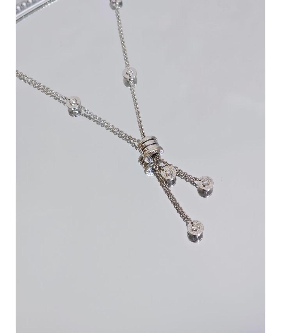 BVLGARI Серебряное колье из белого золота, фото 3