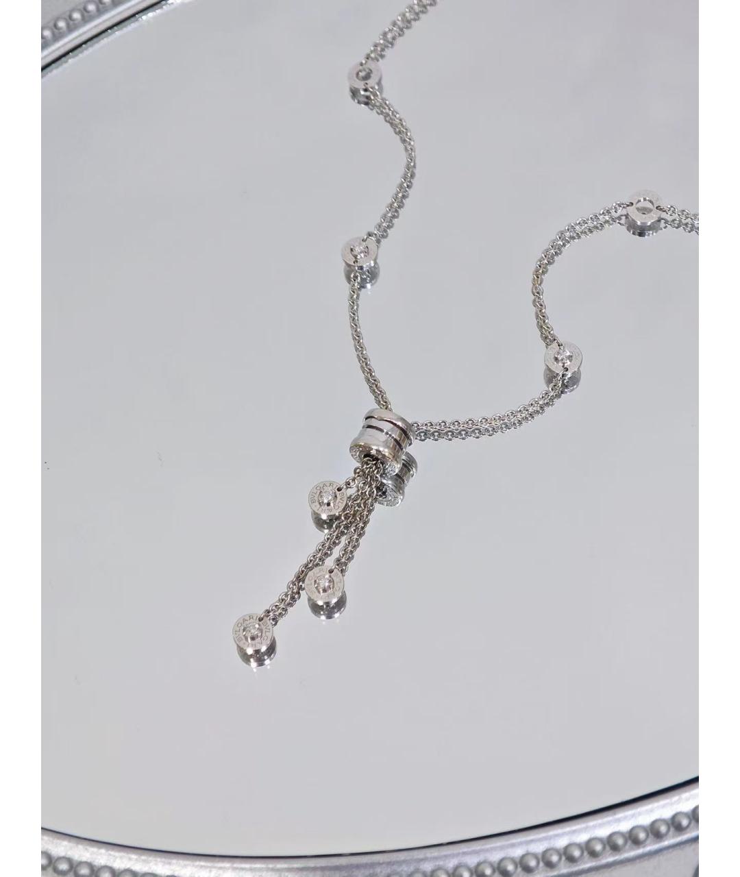 BVLGARI Серебряное колье из белого золота, фото 2