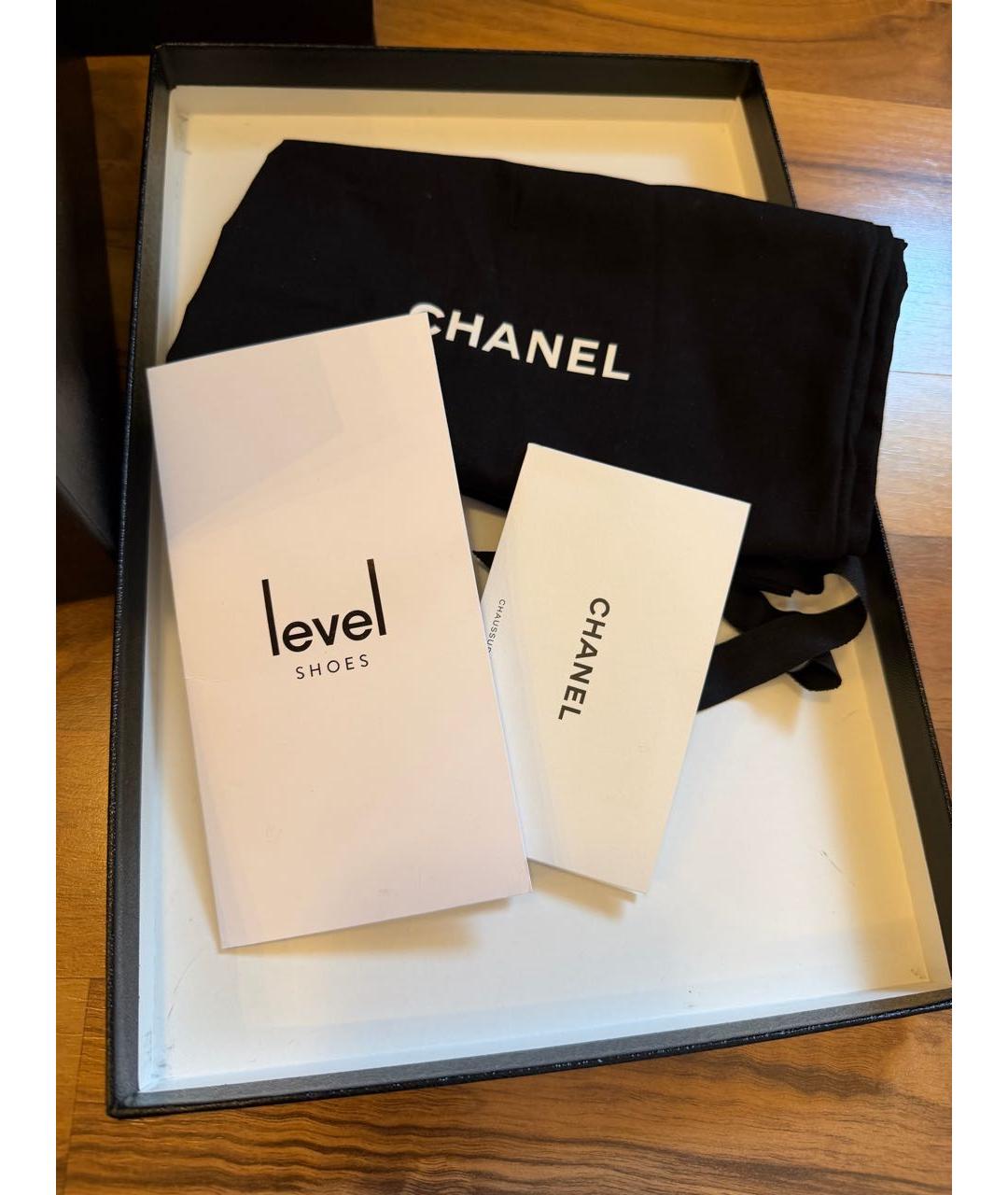CHANEL Черные кожаные лоферы, фото 7
