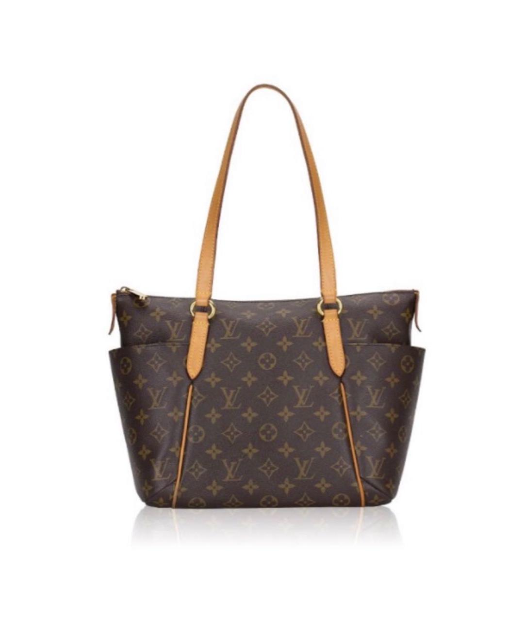 LOUIS VUITTON Коричневая канва сумка тоут, фото 9