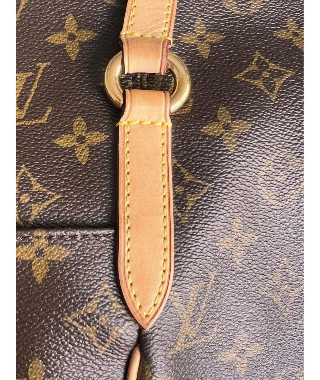 LOUIS VUITTON Коричневая канва сумка тоут, фото 8