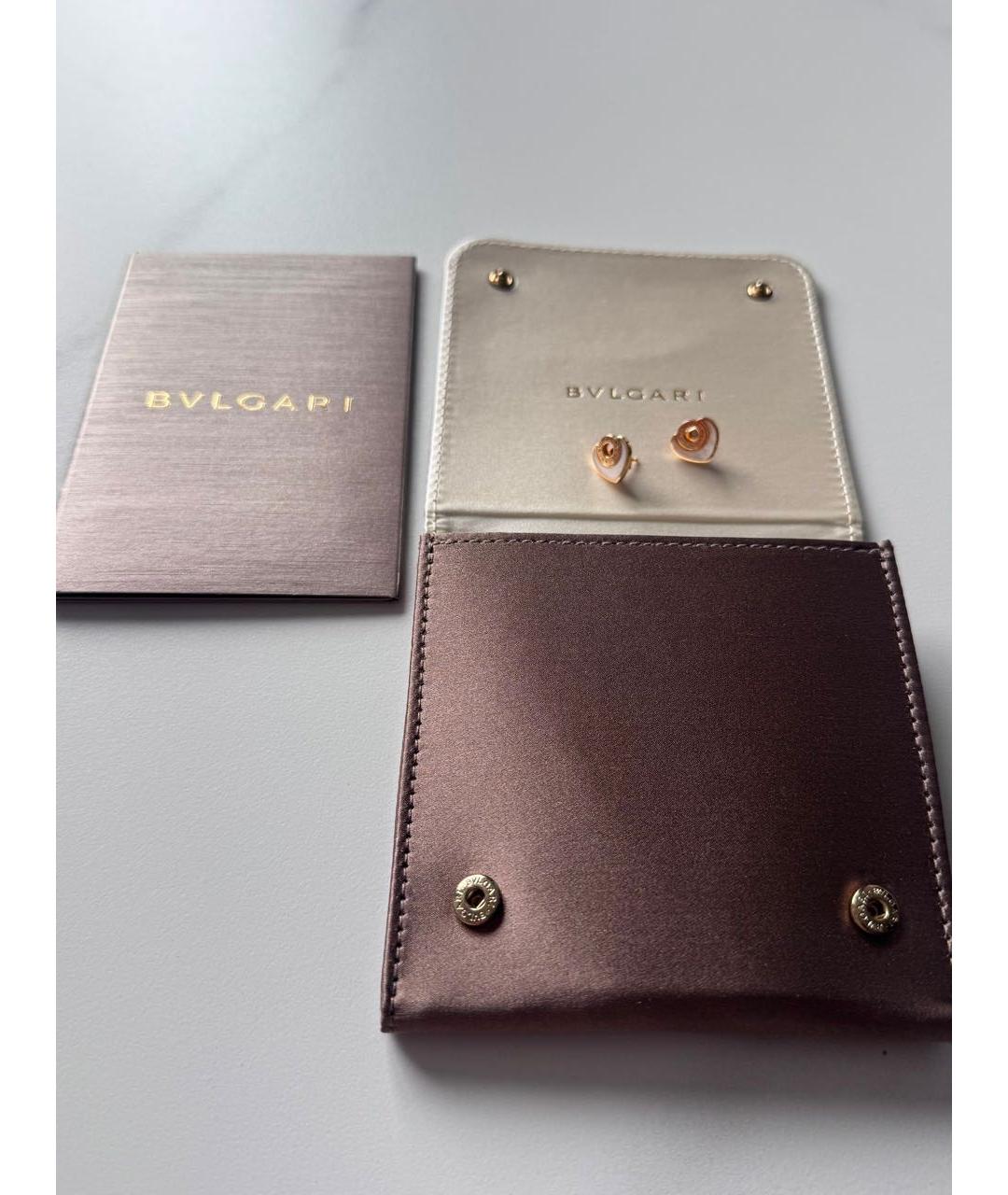 BVLGARI Золотые серьги из розового золота, фото 4
