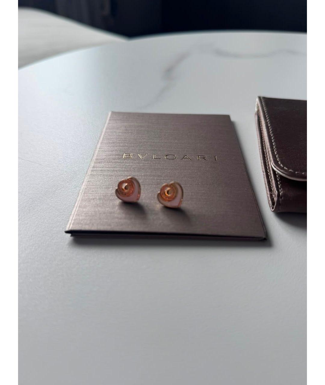 BVLGARI Золотые серьги из розового золота, фото 5