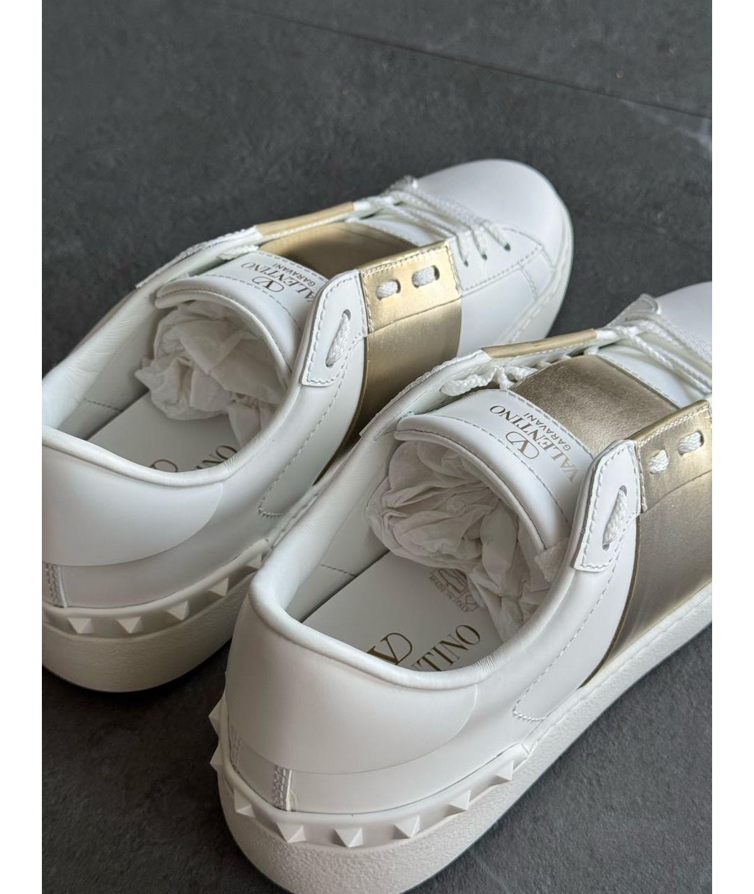VALENTINO Белые кожаные кеды, фото 5