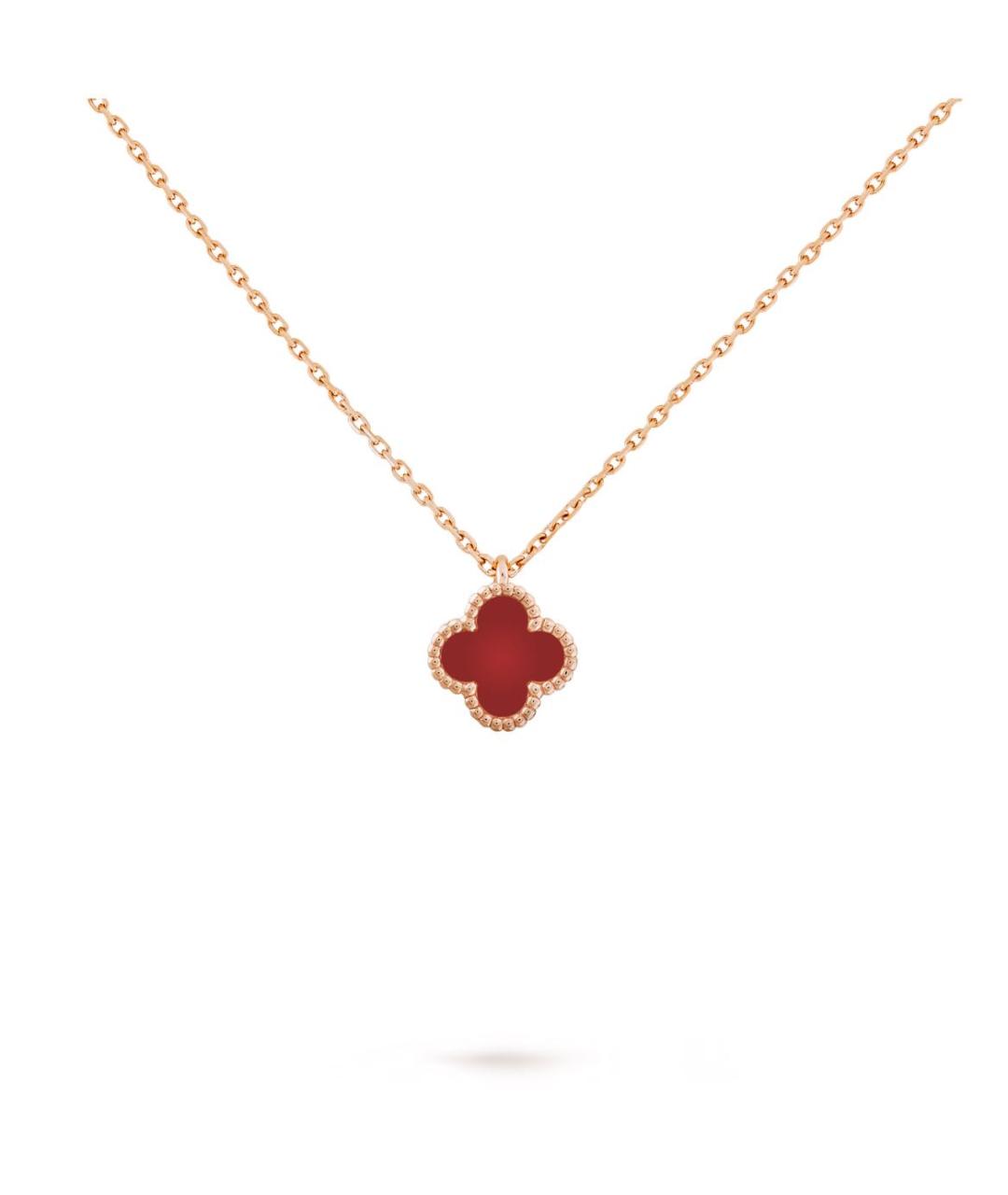 VAN CLEEF & ARPELS Бордовая подвеска из розового золота, фото 3