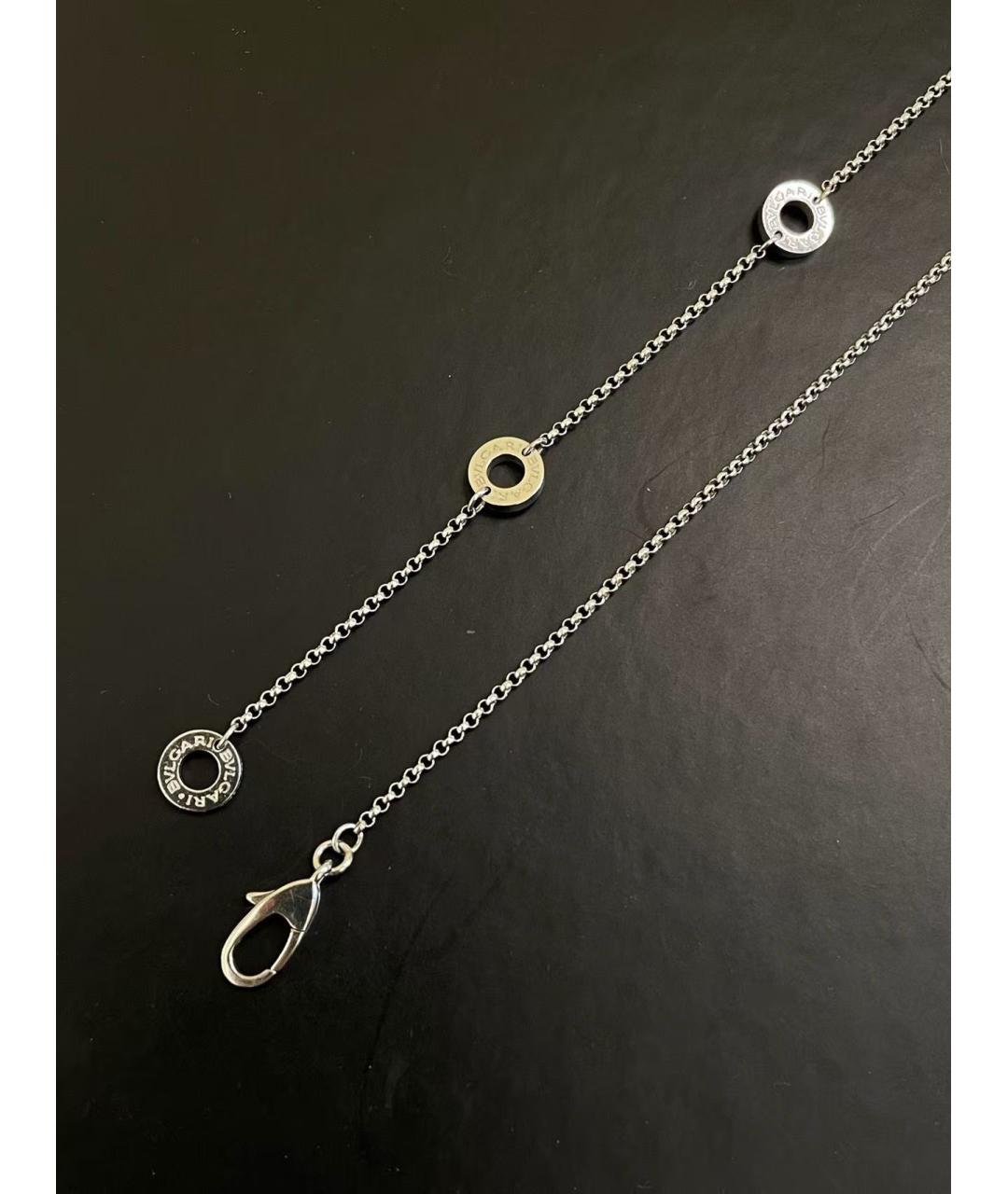 BVLGARI Серебряное колье из белого золота, фото 3