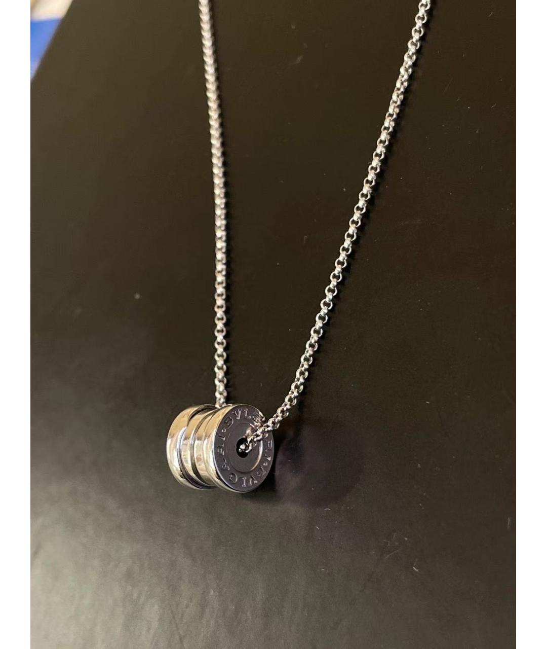 BVLGARI Серебряное колье из белого золота, фото 4