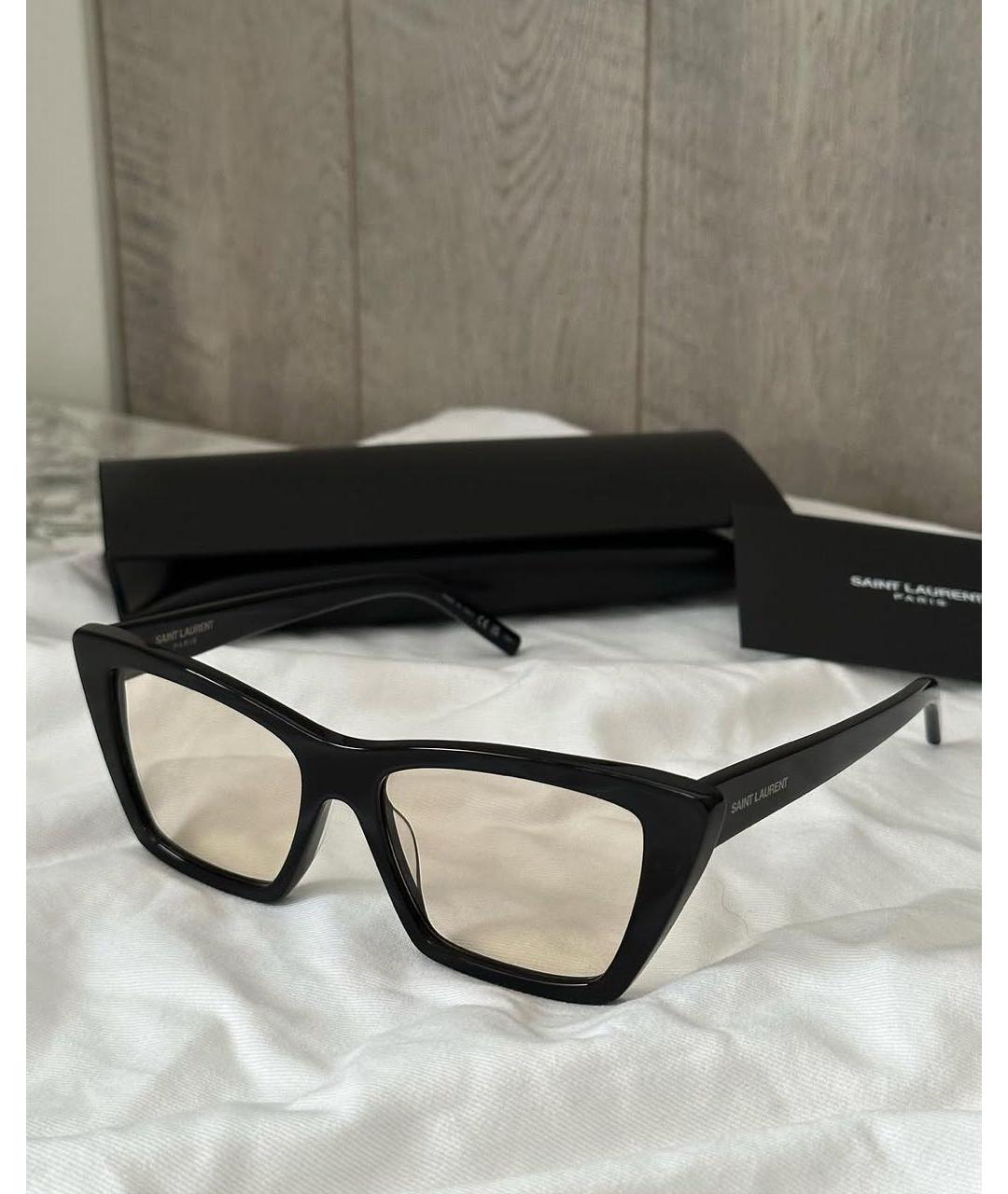 SAINT LAURENT Черные солнцезащитные очки, фото 2