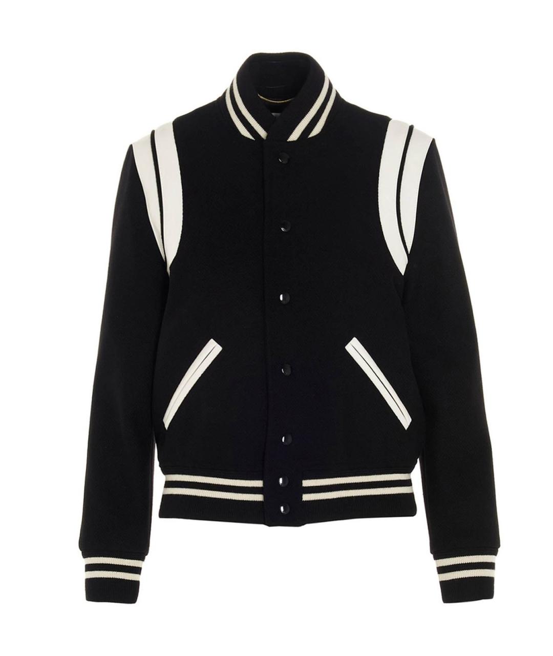 SAINT LAURENT Черная шерстяная куртка, фото 1