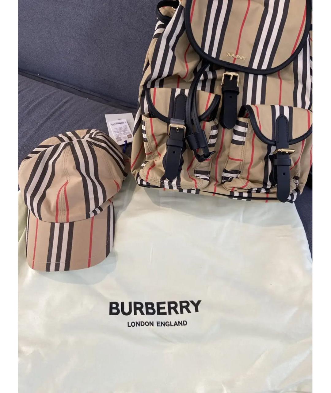BURBERRY Бежевый рюкзак, фото 4