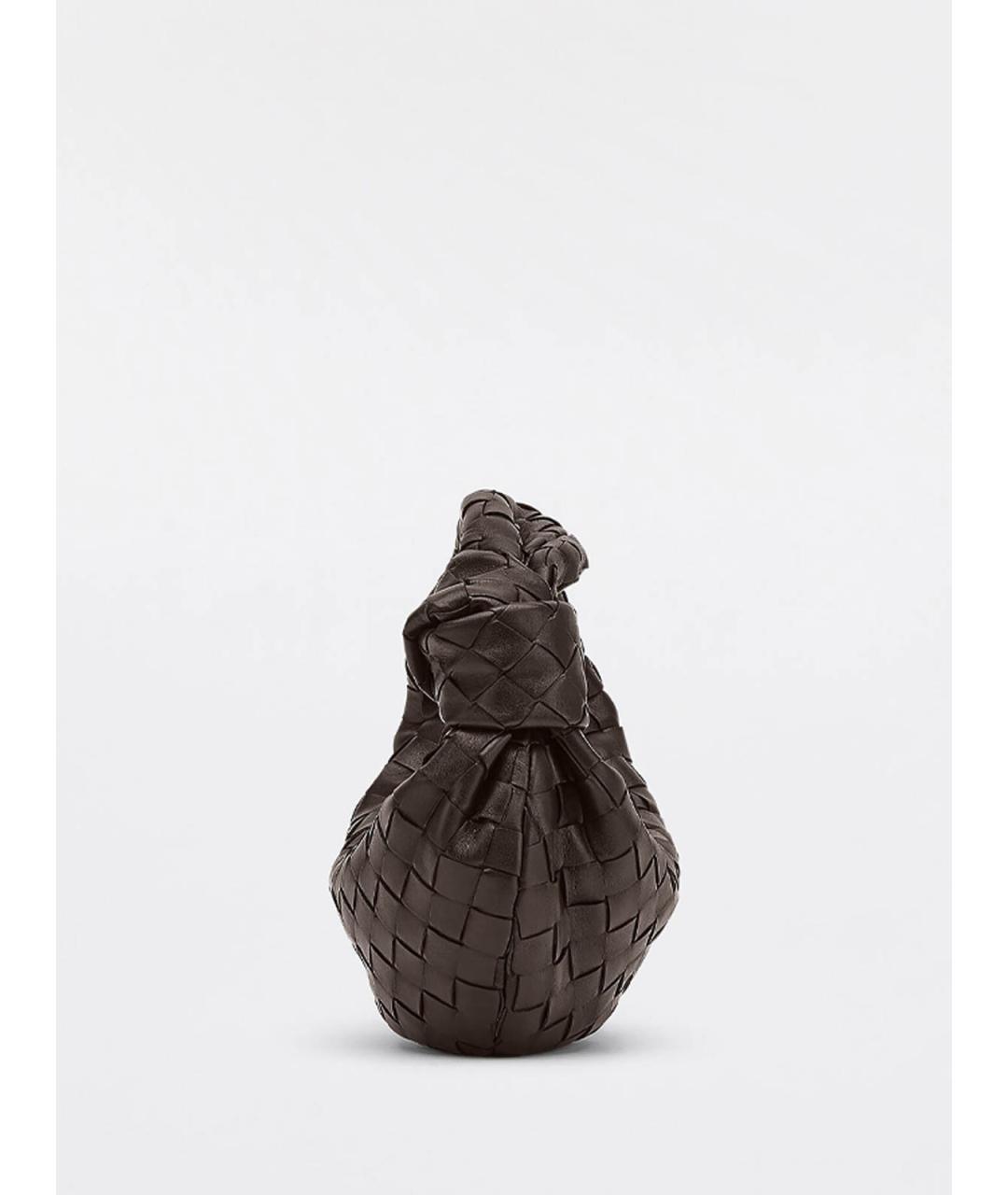 BOTTEGA VENETA Коричневая кожаная сумка через плечо, фото 2