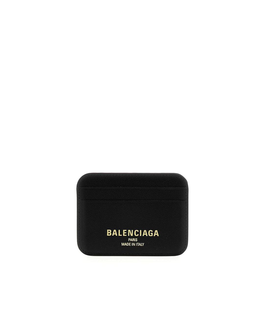 BALENCIAGA Черный кожаный кардхолдер, фото 1