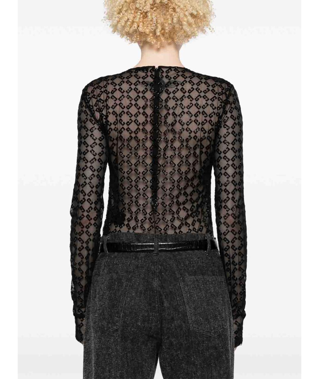 GIVENCHY Черное бархатное боди, фото 4