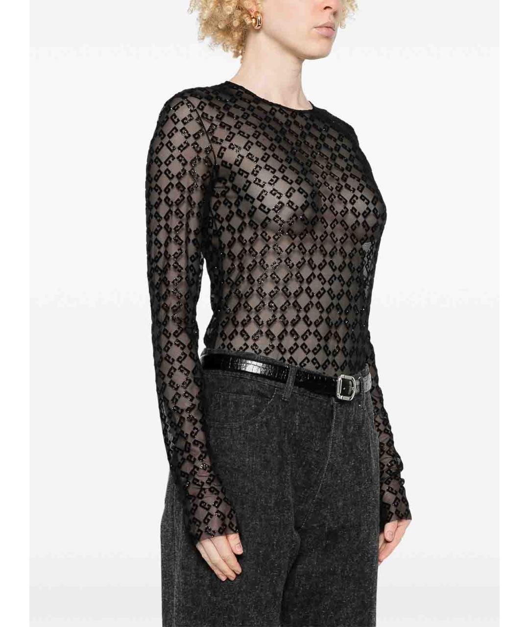 GIVENCHY Черное бархатное боди, фото 3