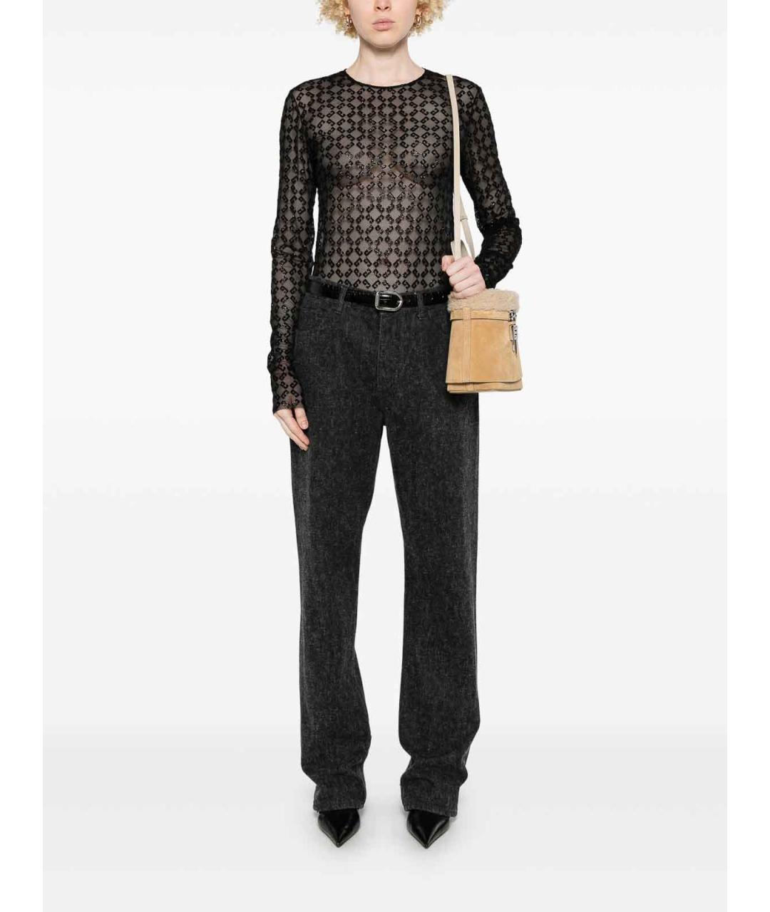 GIVENCHY Черное бархатное боди, фото 2