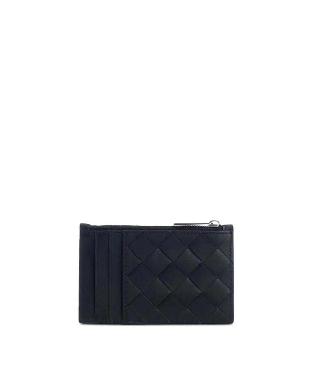 BOTTEGA VENETA Черный кожаный кошелек, фото 2