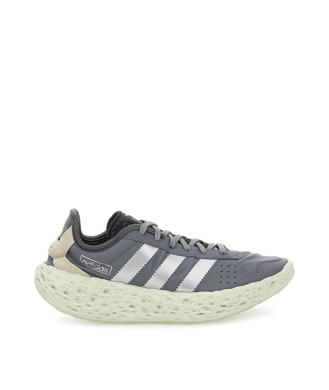 ADIDAS Серые текстильные кроссовки, фото 1