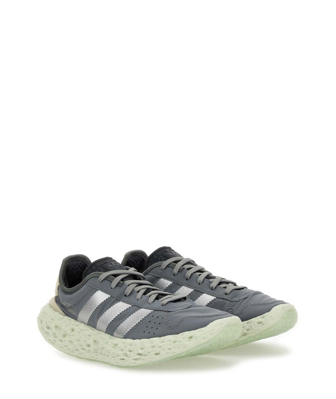 ADIDAS Серые текстильные кроссовки, фото 2