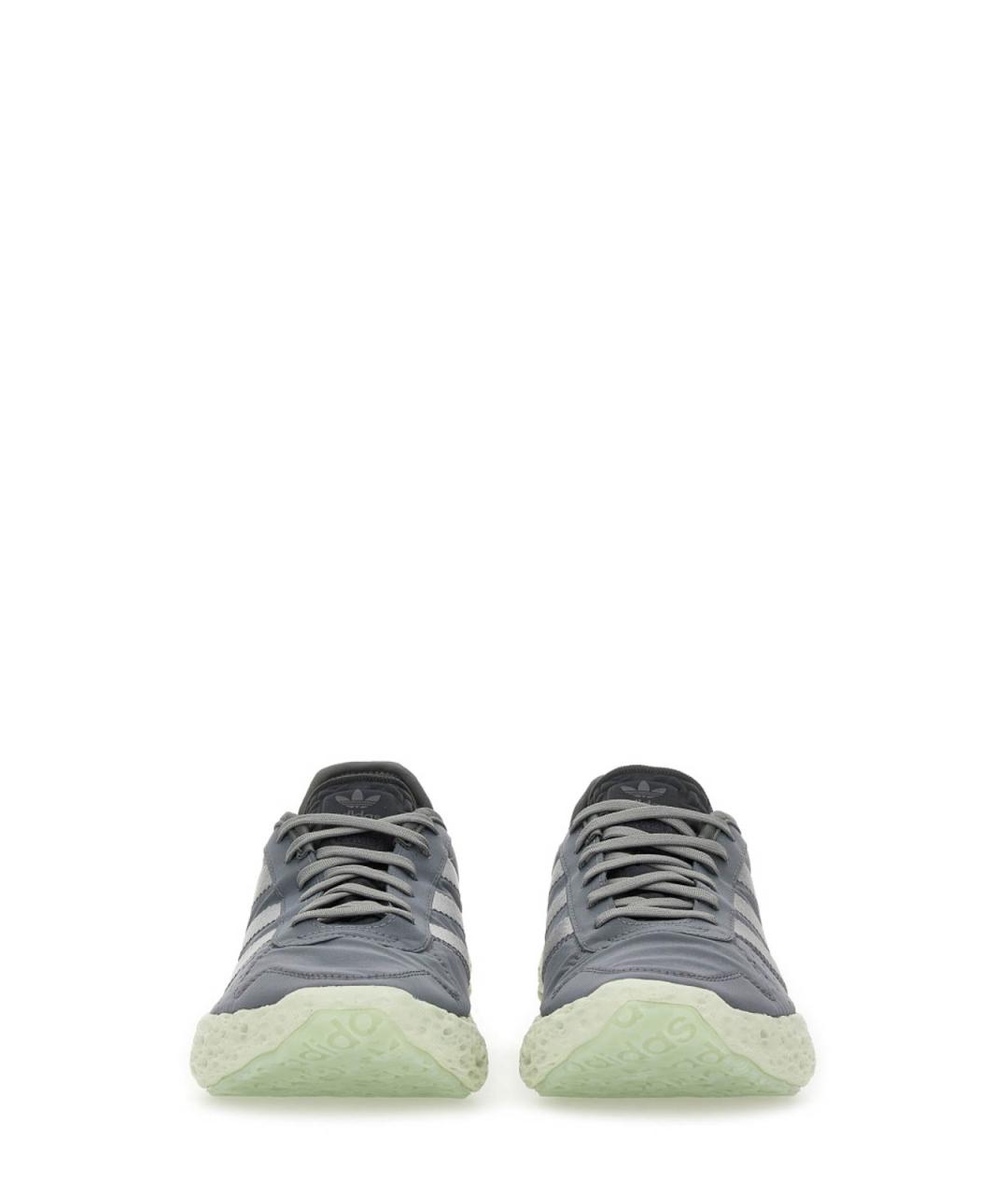 ADIDAS Серые текстильные кроссовки, фото 4