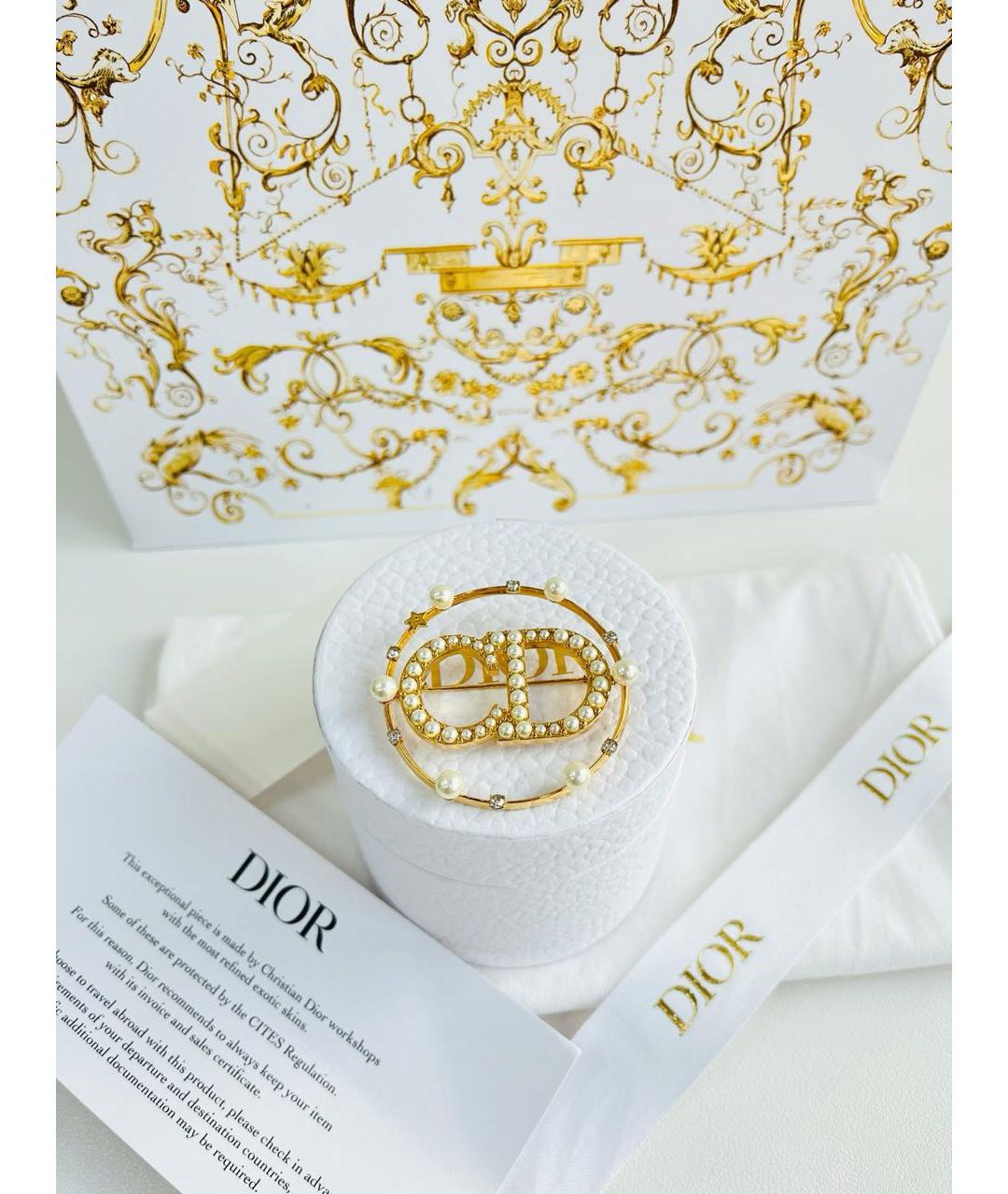 CHRISTIAN DIOR Золотая булавка / брошь, фото 5