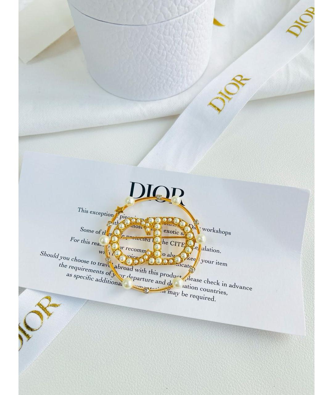 CHRISTIAN DIOR Золотая булавка / брошь, фото 3