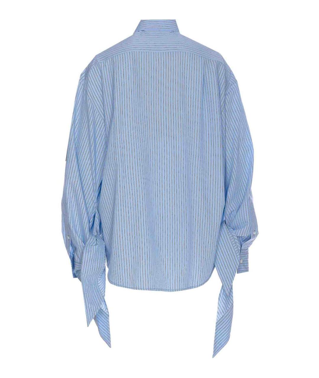 BALENCIAGA Голубая полиамидовая рубашка, фото 2