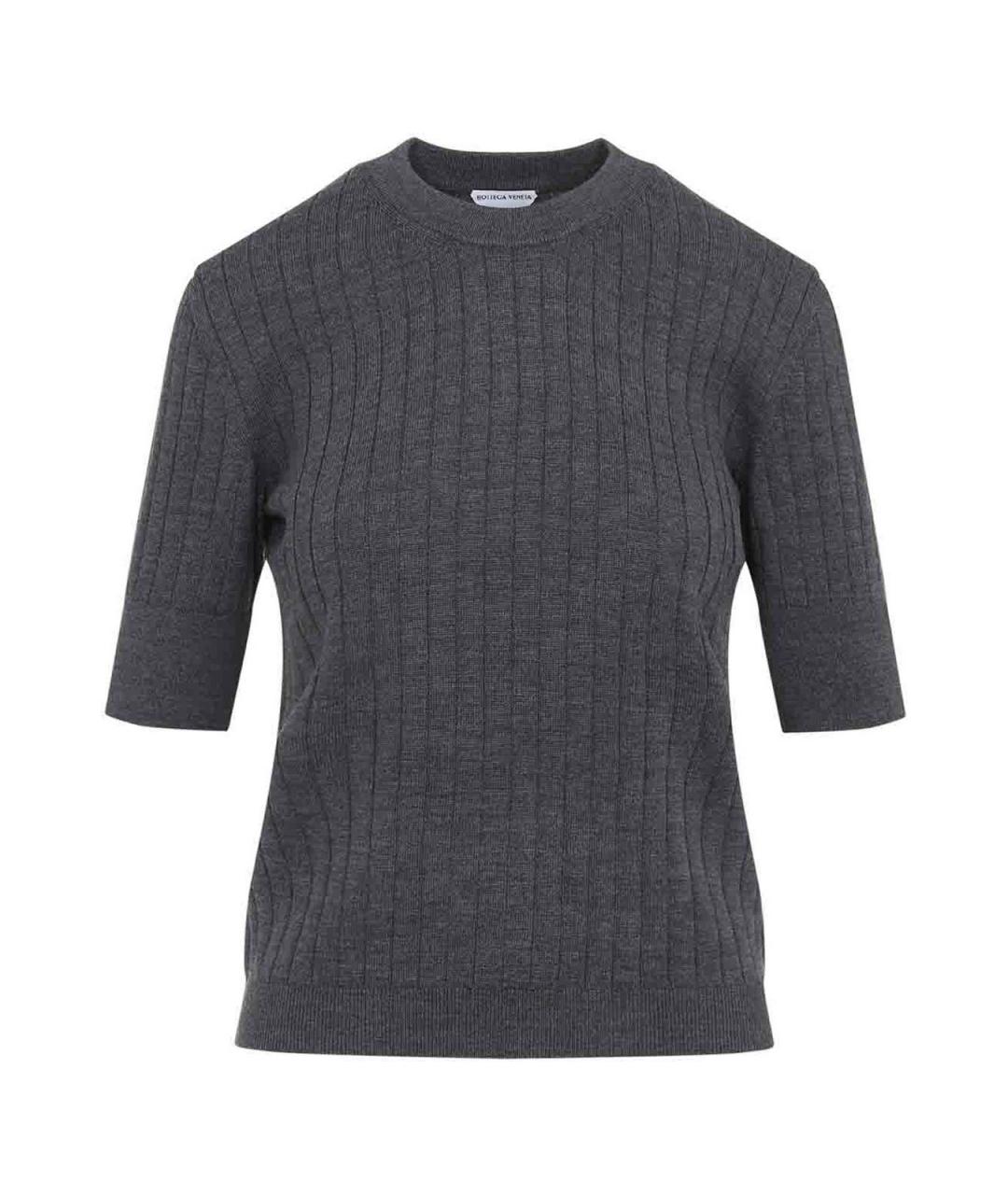 BOTTEGA VENETA Серый шерстяной джемпер / свитер, фото 1