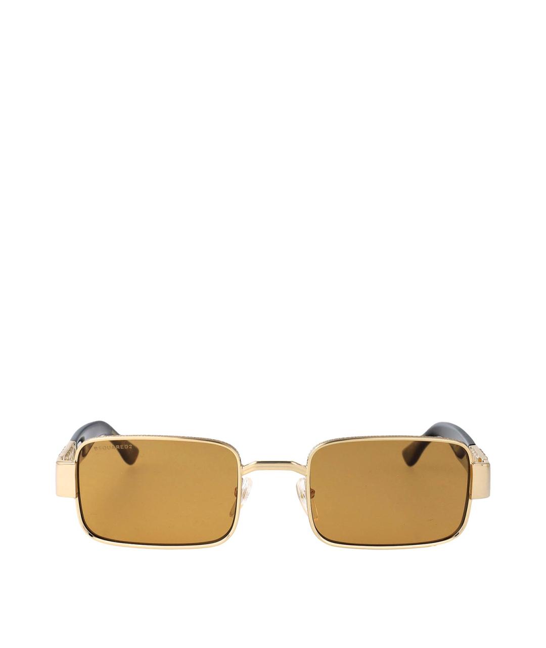 DSQUARED2 Коричневые металлические солнцезащитные очки, фото 1