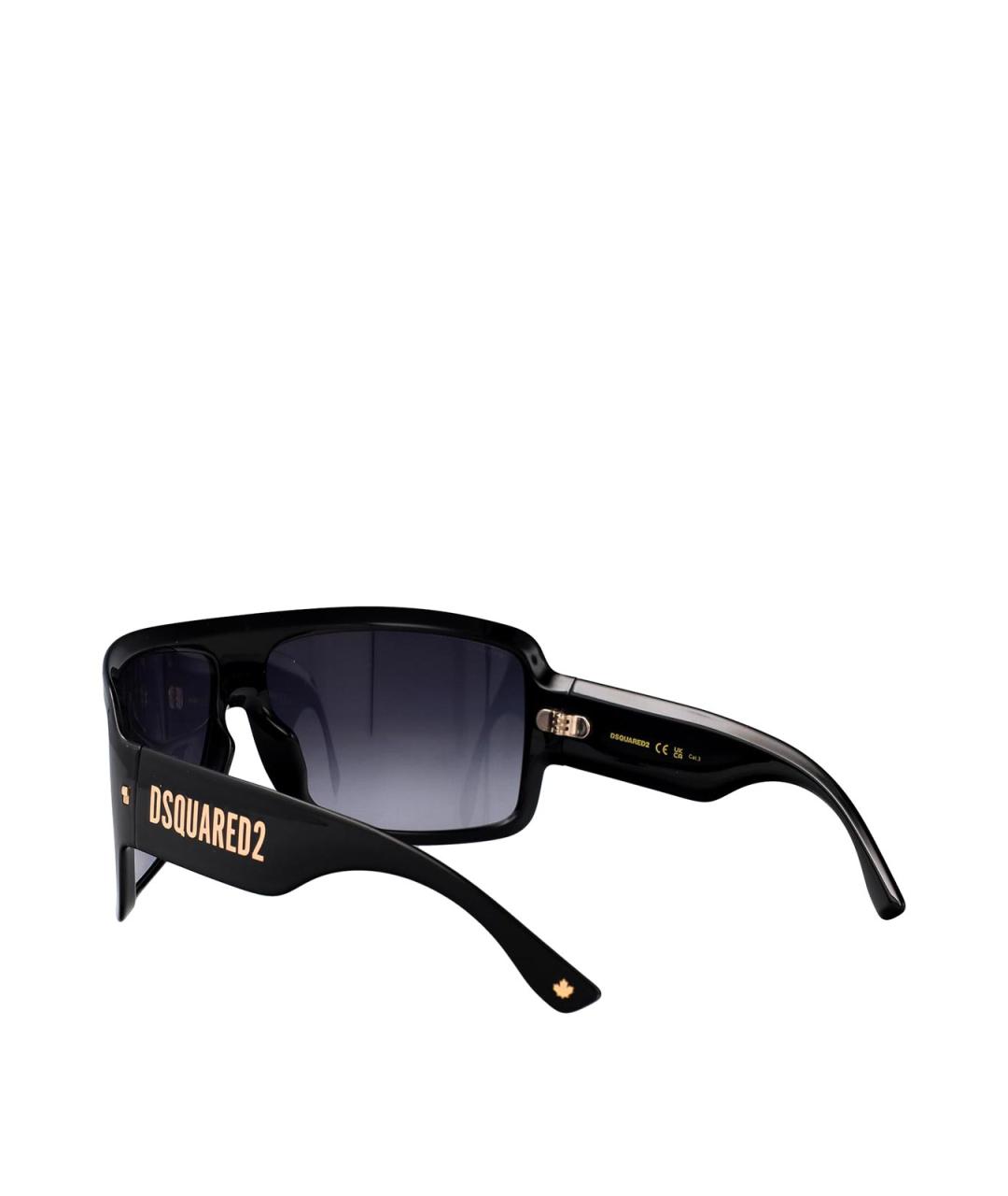 DSQUARED2 Черные пластиковые солнцезащитные очки, фото 4