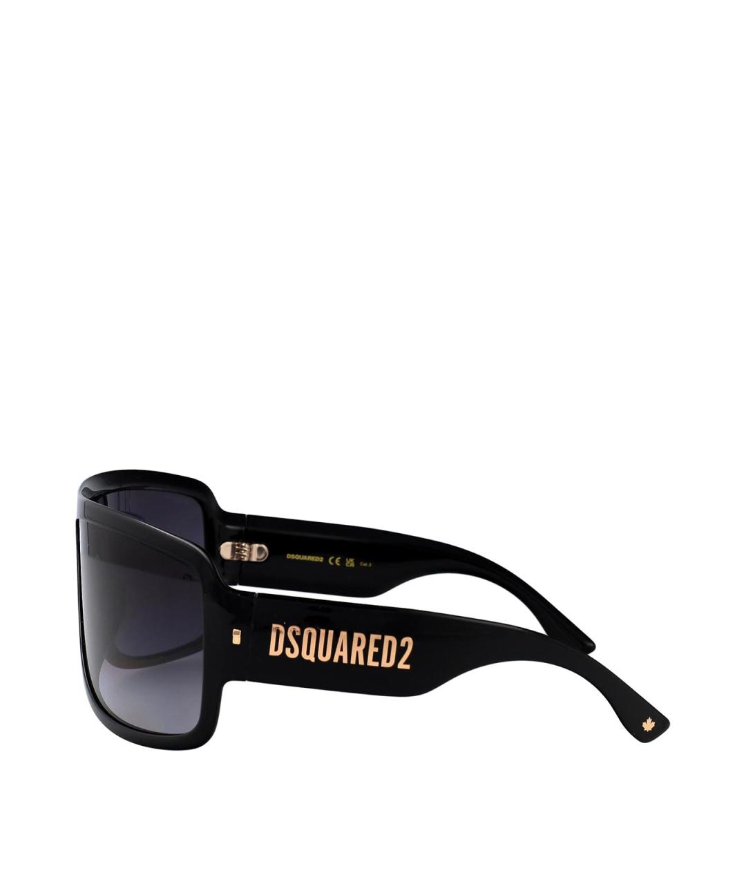 DSQUARED2 Черные пластиковые солнцезащитные очки, фото 3
