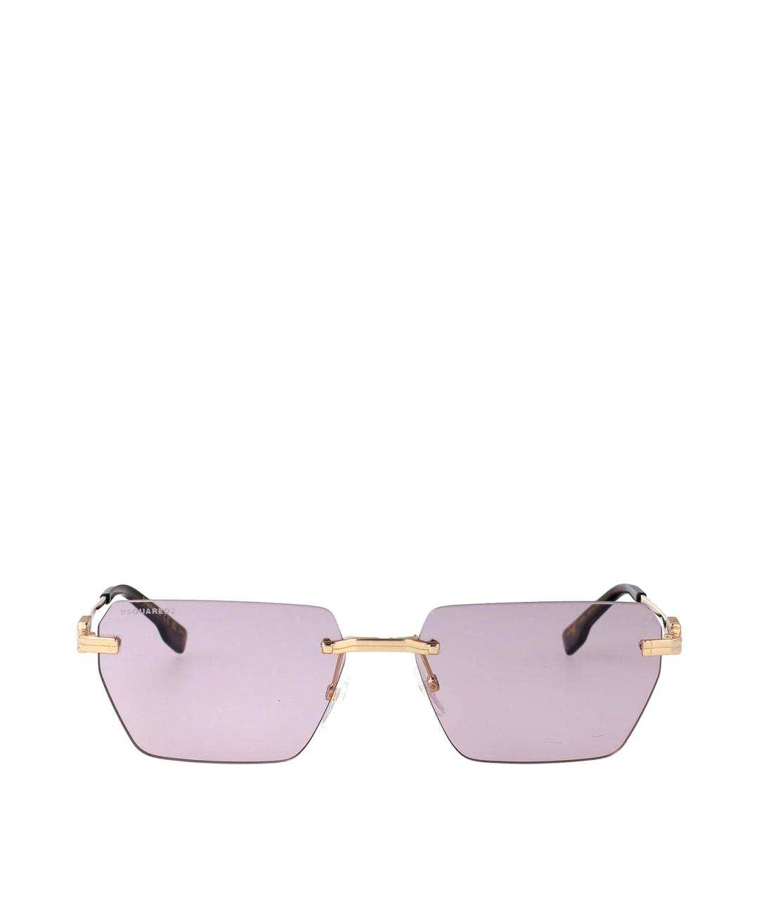 DSQUARED2 Фиолетовые металлические солнцезащитные очки, фото 1