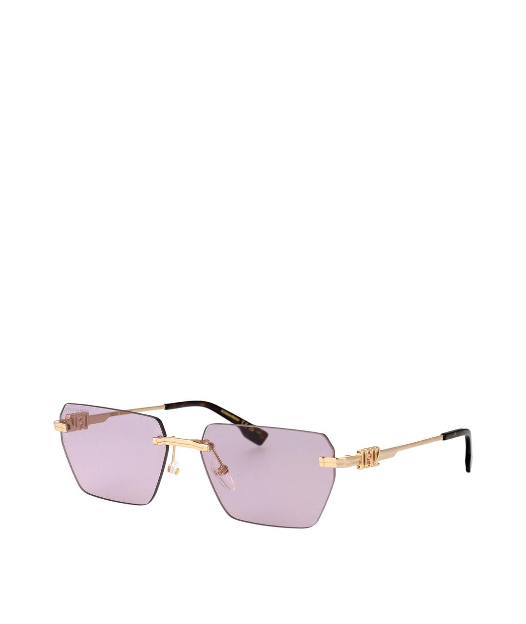DSQUARED2 Фиолетовые металлические солнцезащитные очки, фото 2
