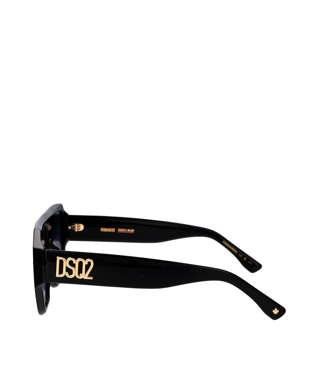 DSQUARED2 Черные пластиковые солнцезащитные очки, фото 3