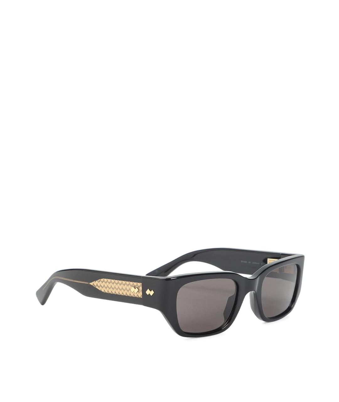 BOTTEGA VENETA Черные пластиковые солнцезащитные очки, фото 4
