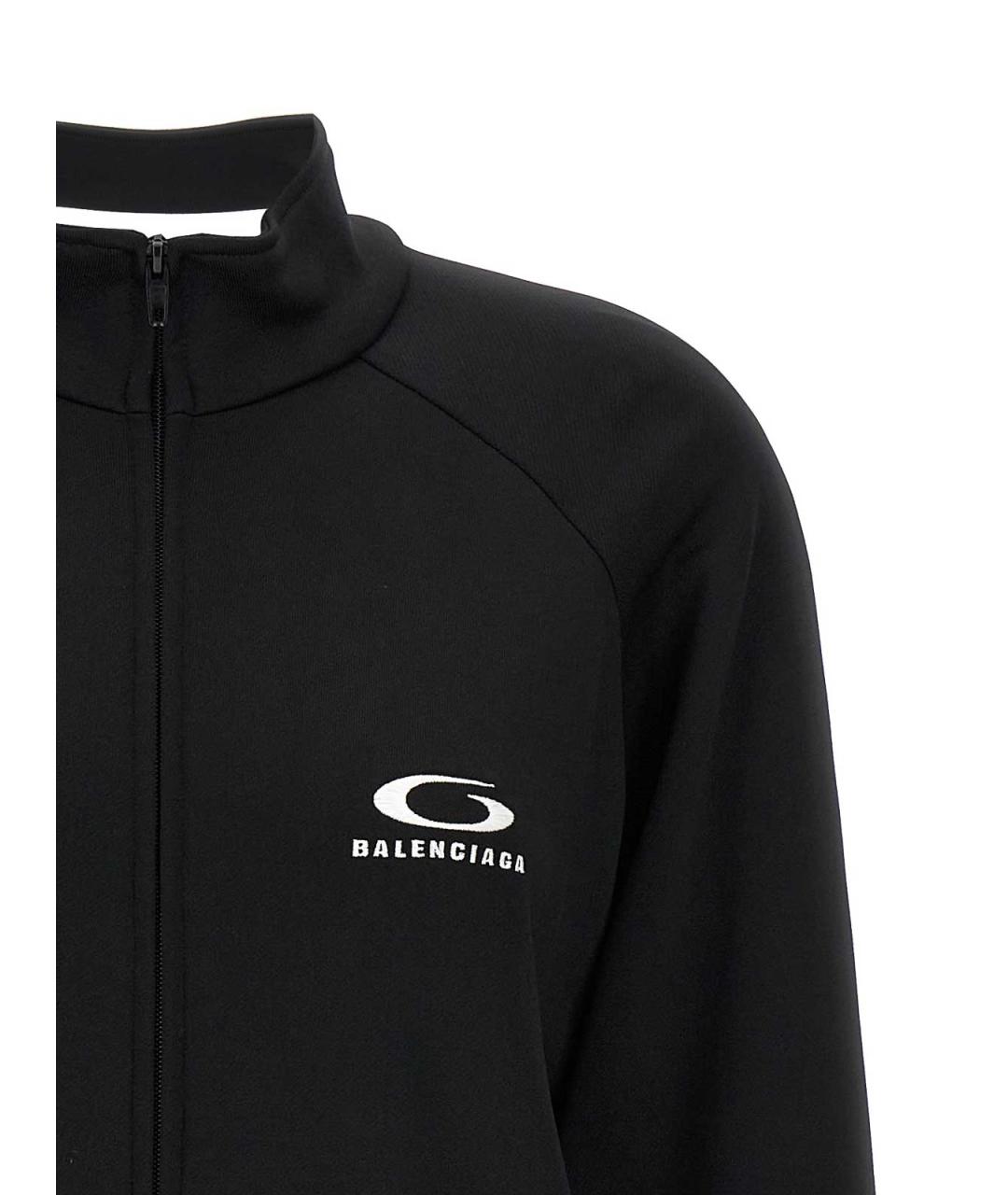 BALENCIAGA Черное хлопковое повседневное платье, фото 3