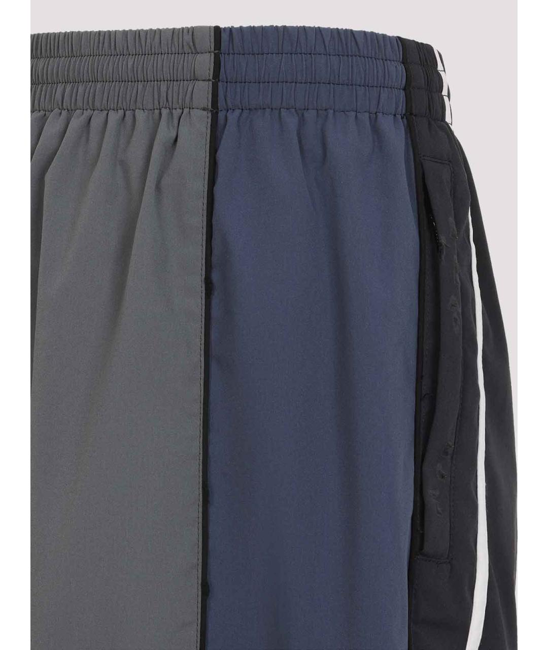BALENCIAGA Черные полиэстеровые повседневные брюки, фото 4