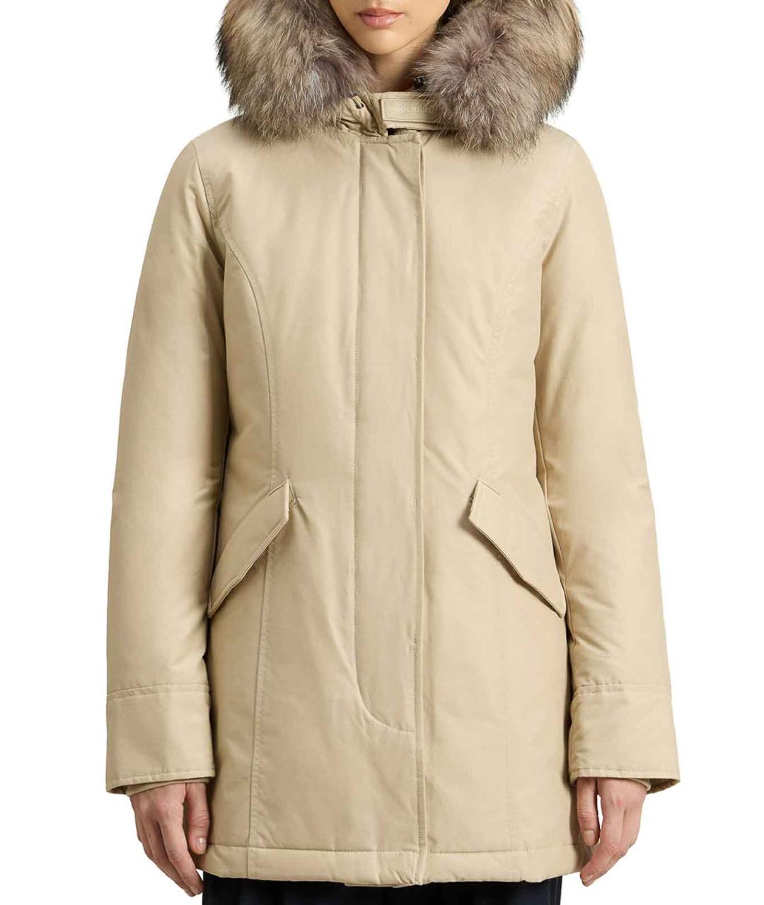 WOOLRICH Бежевая хлопковая парка, фото 3