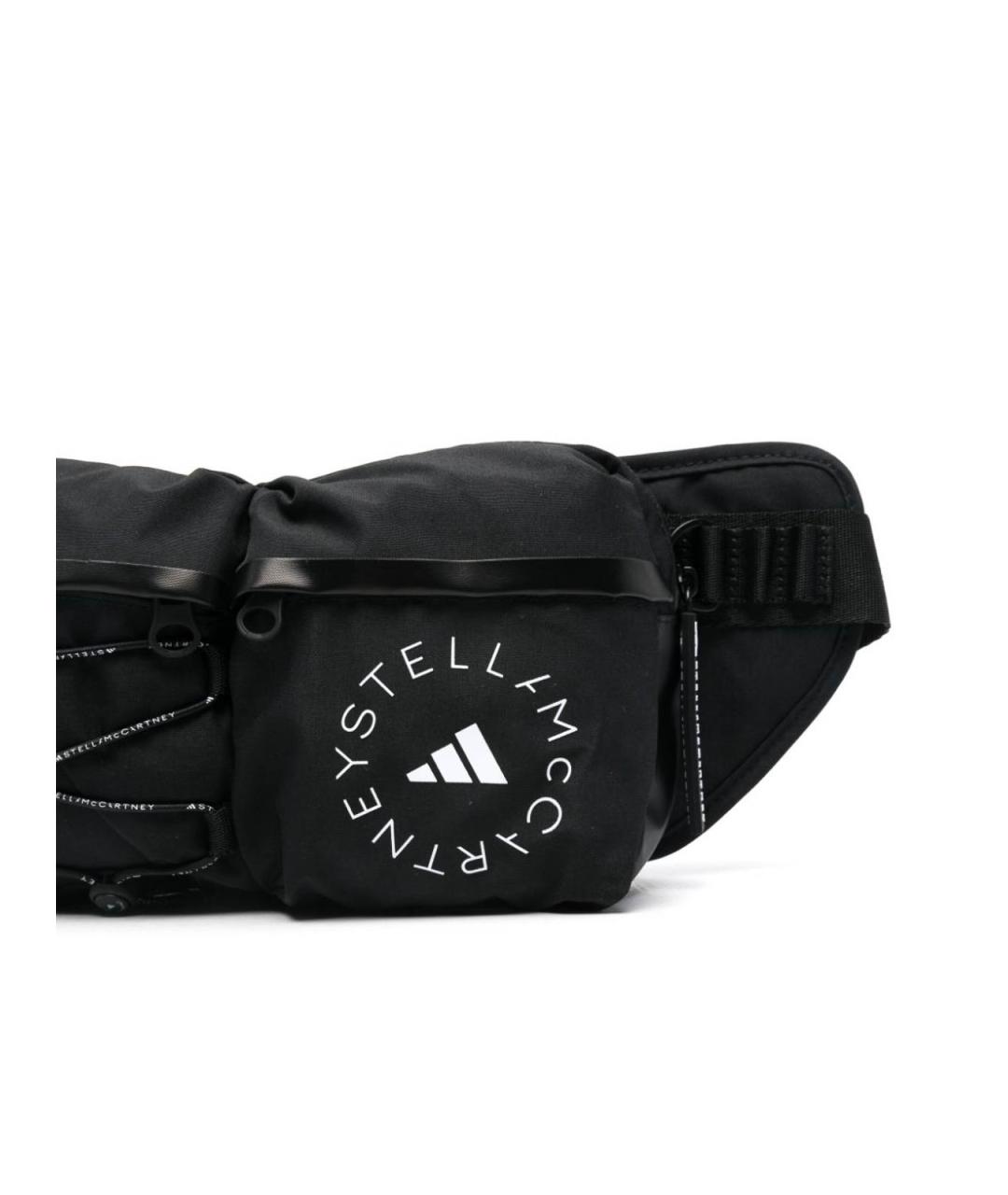 ADIDAS BY STELLA MCCARTNEY Черная тканевая поясная сумка, фото 2